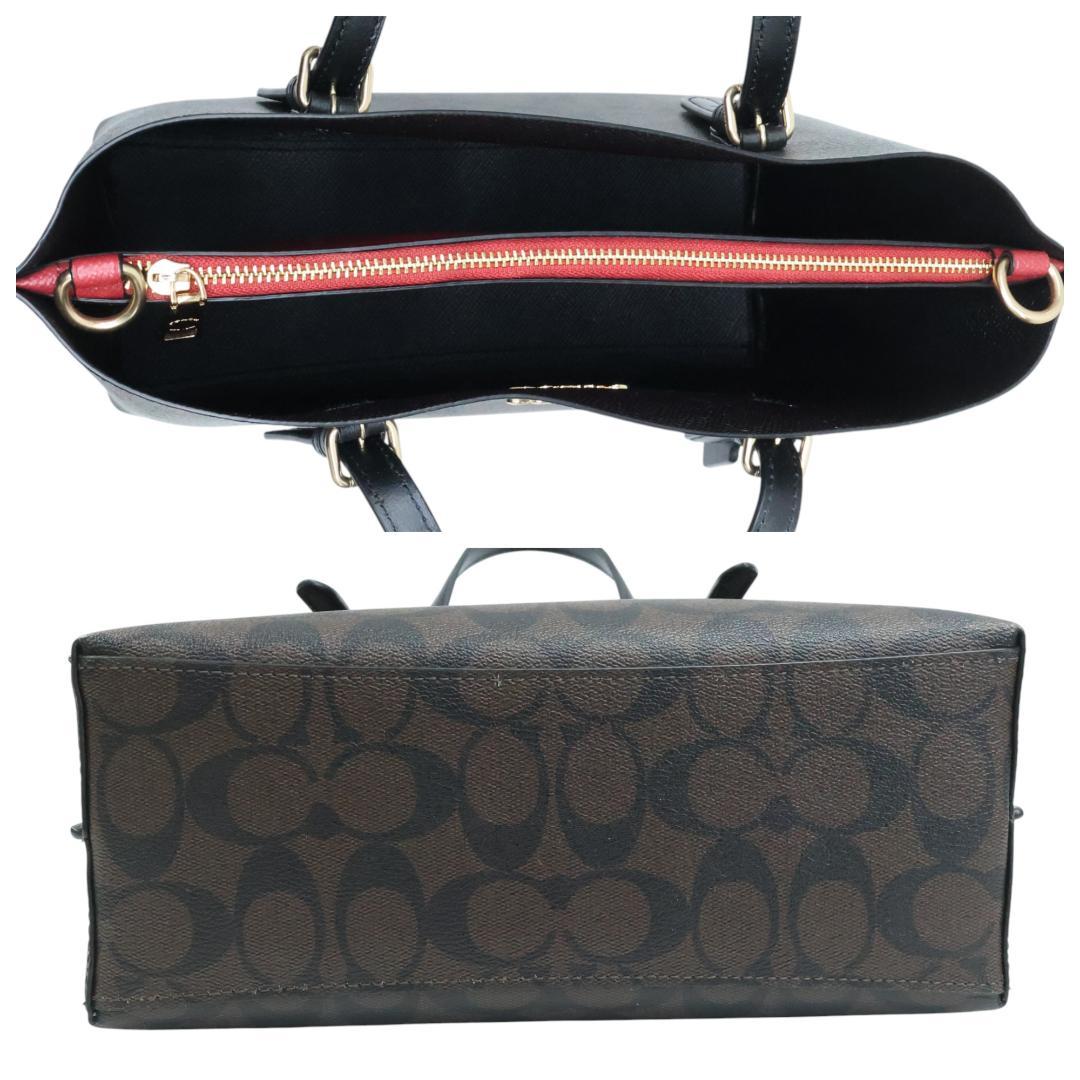 美品 COACH コーチ モリー トート25 2way シグネチャー C4250