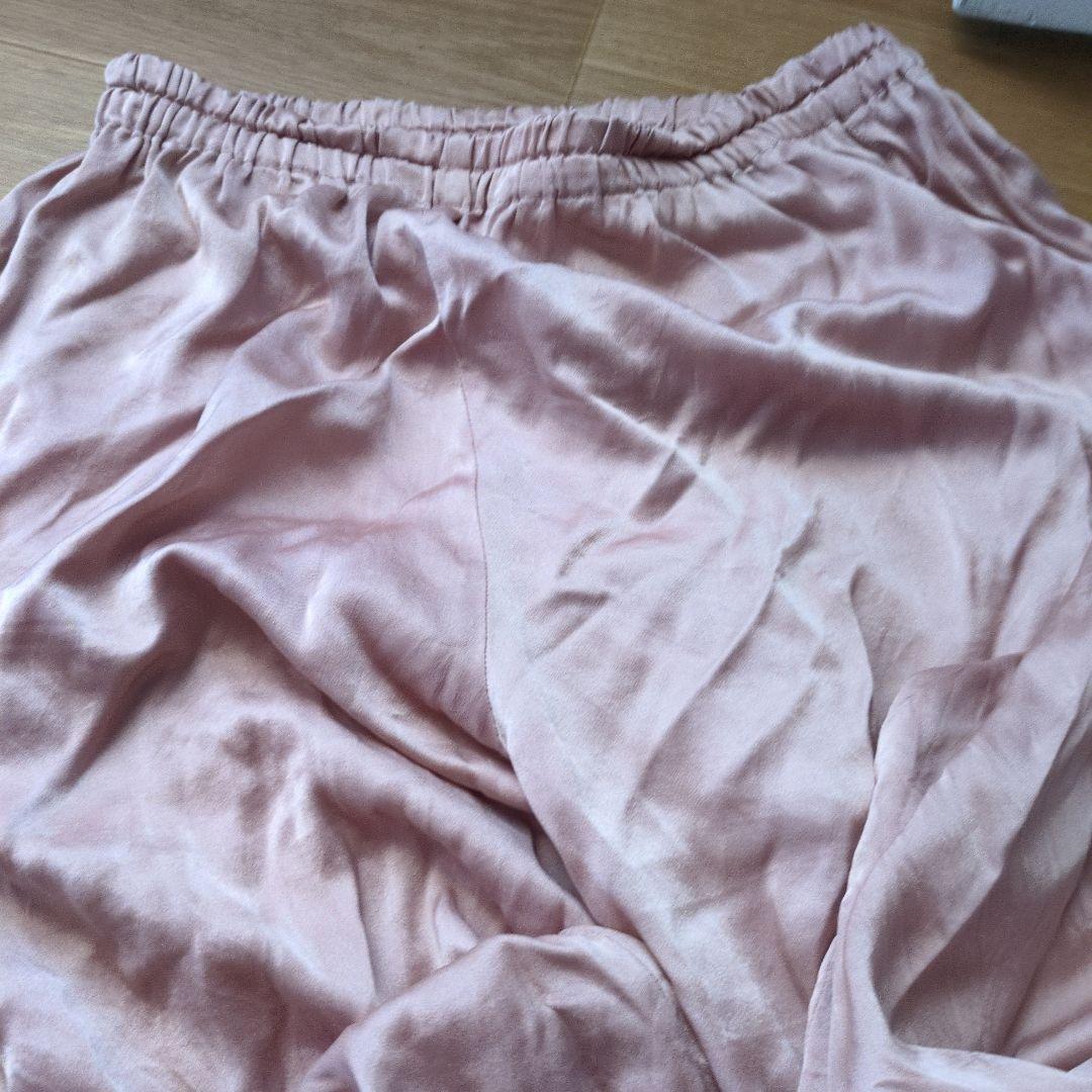 薄いピンク　シルク100% パジャマセット