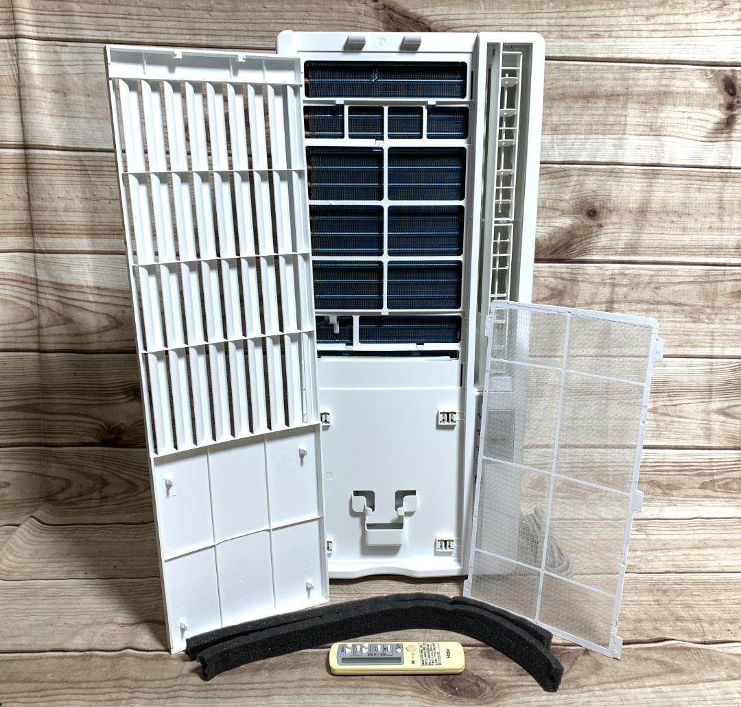 Haier 4～7畳 100V 冷房 除湿 窓用エアコン JA-16T 全清掃済