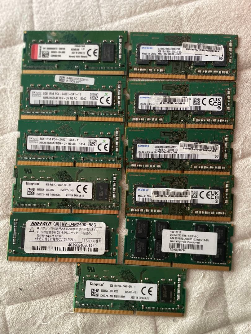 m*o様 デスクトップPC メモリ11枚セット