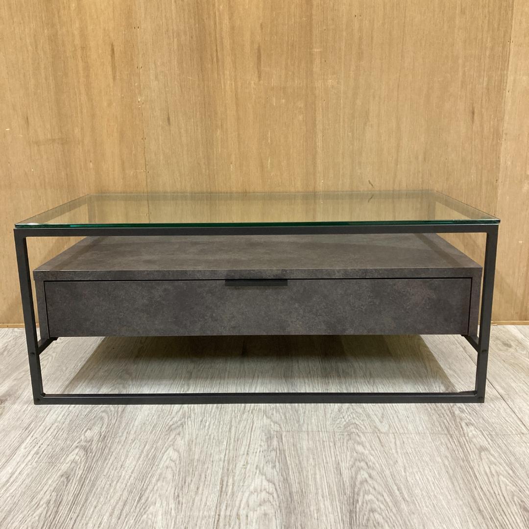 パモウナ　センターテーブル　リビングテーブル　モダン　石目　セラミック
