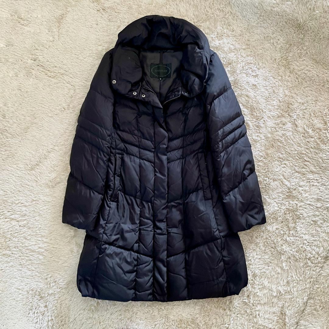 高級 UNTITLED アンタイトル ダウンコート ボリュームネック ジャケット