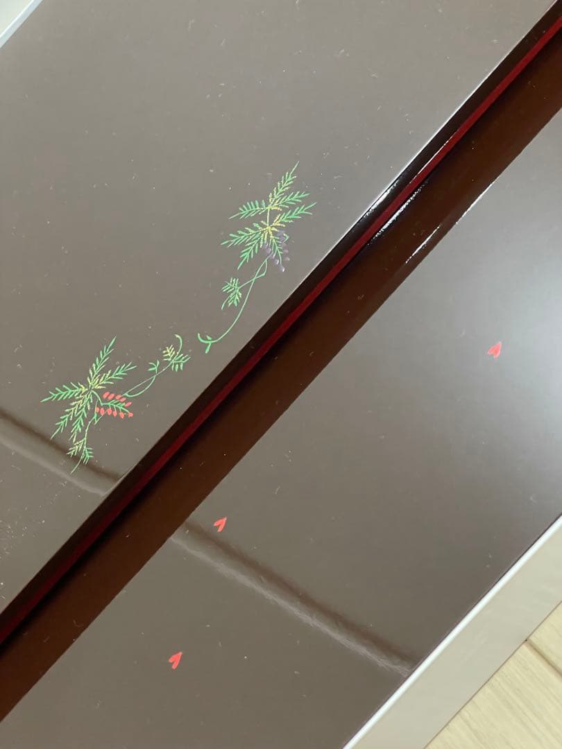 ひととえ　平台飾り２段　溜色