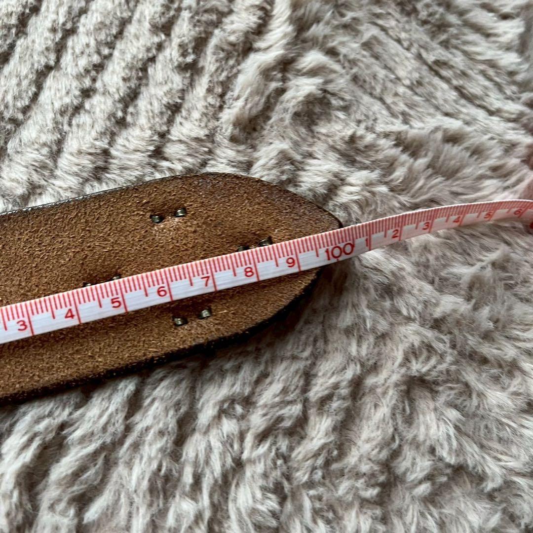 極美品 RRL ダブルアールエル ロゴバックル レザー ベルト メンズ