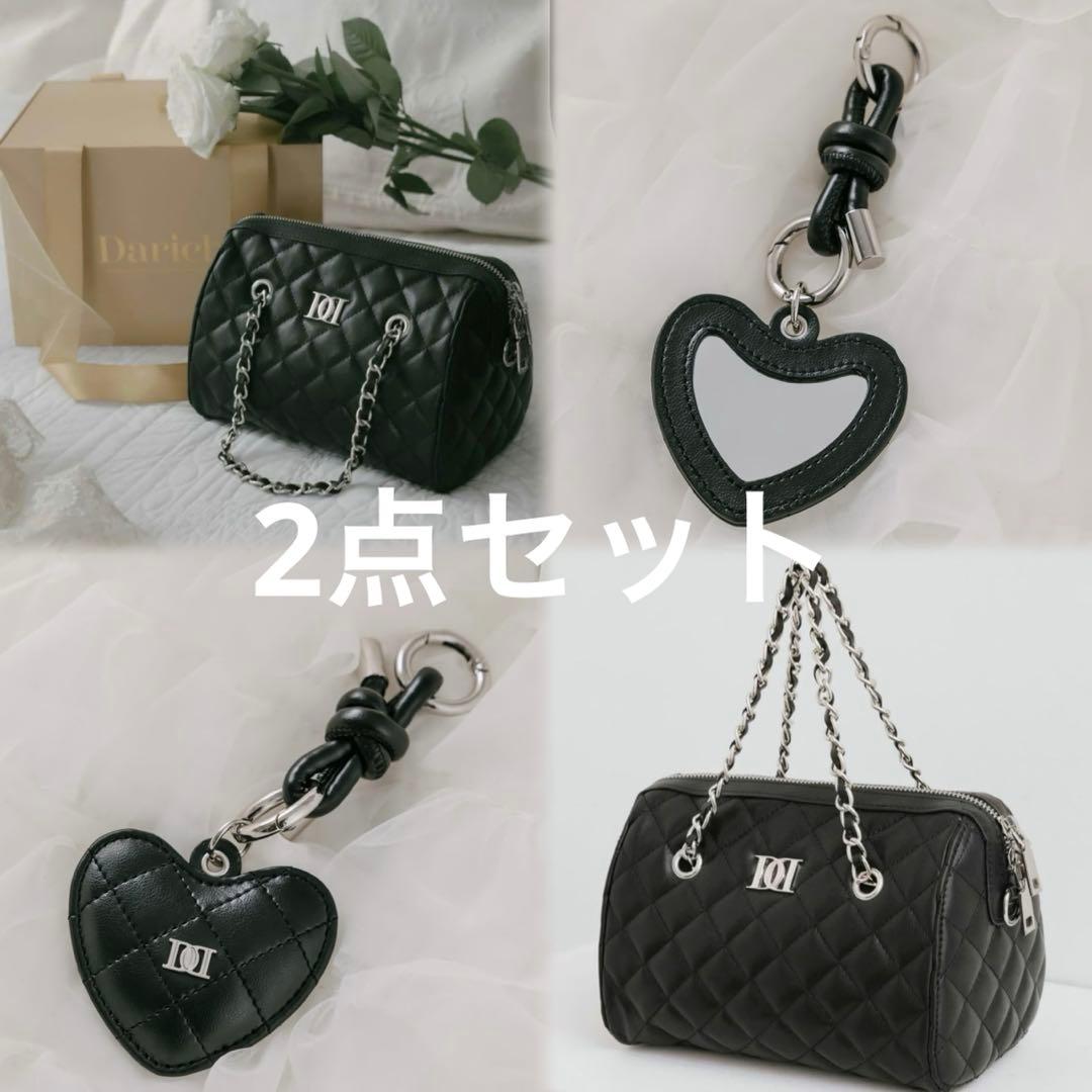 Darich ノベルティ キルティングミニボストンバッグ