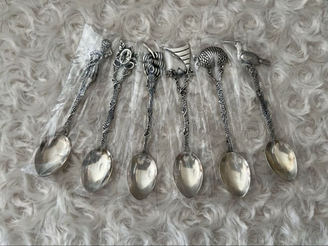 スターリングシルバー　スプーンセット〈６本セット〉純銀　ブラジル