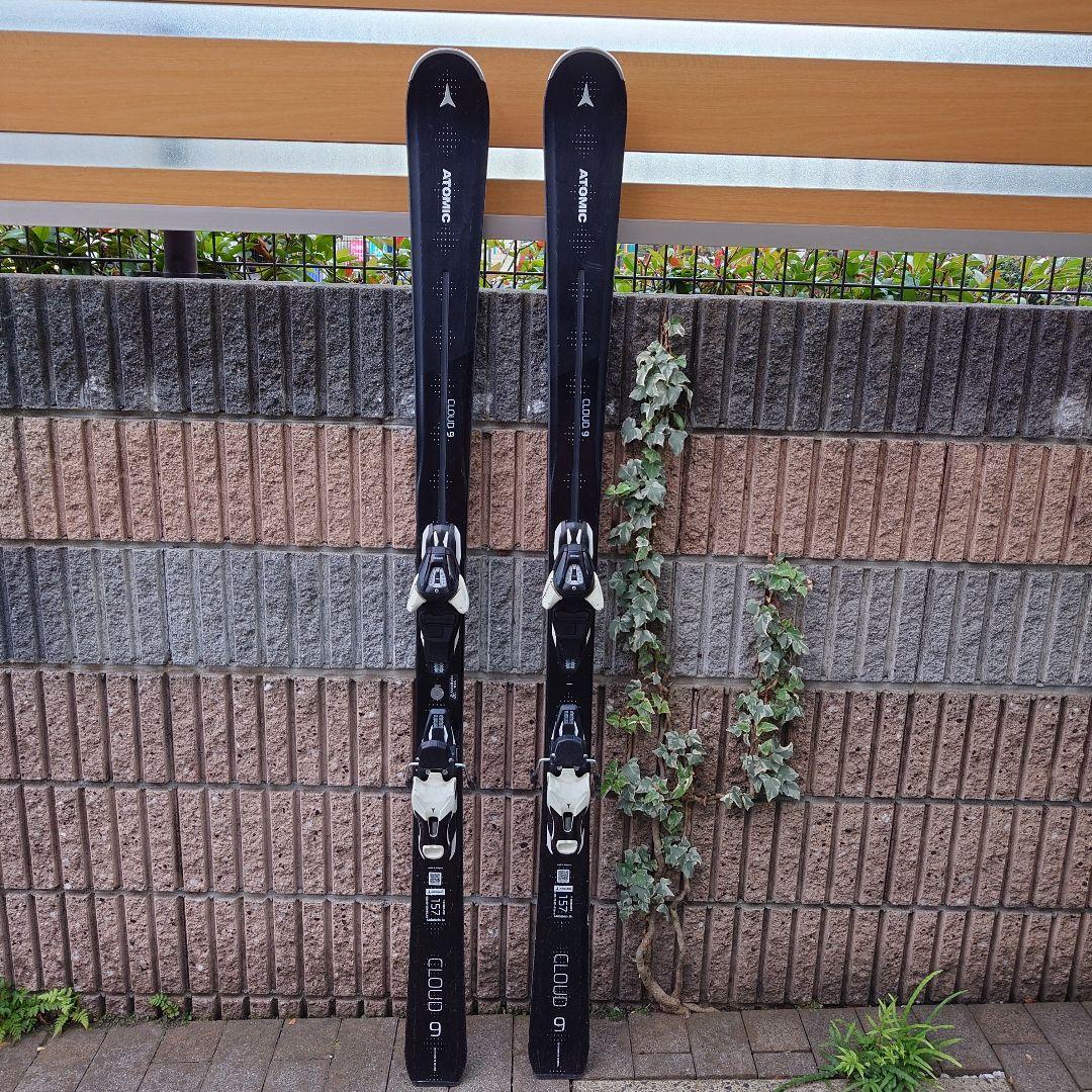 ATOMIC CLOUD9スキー板ビンディング付157 チューンナップ済み
