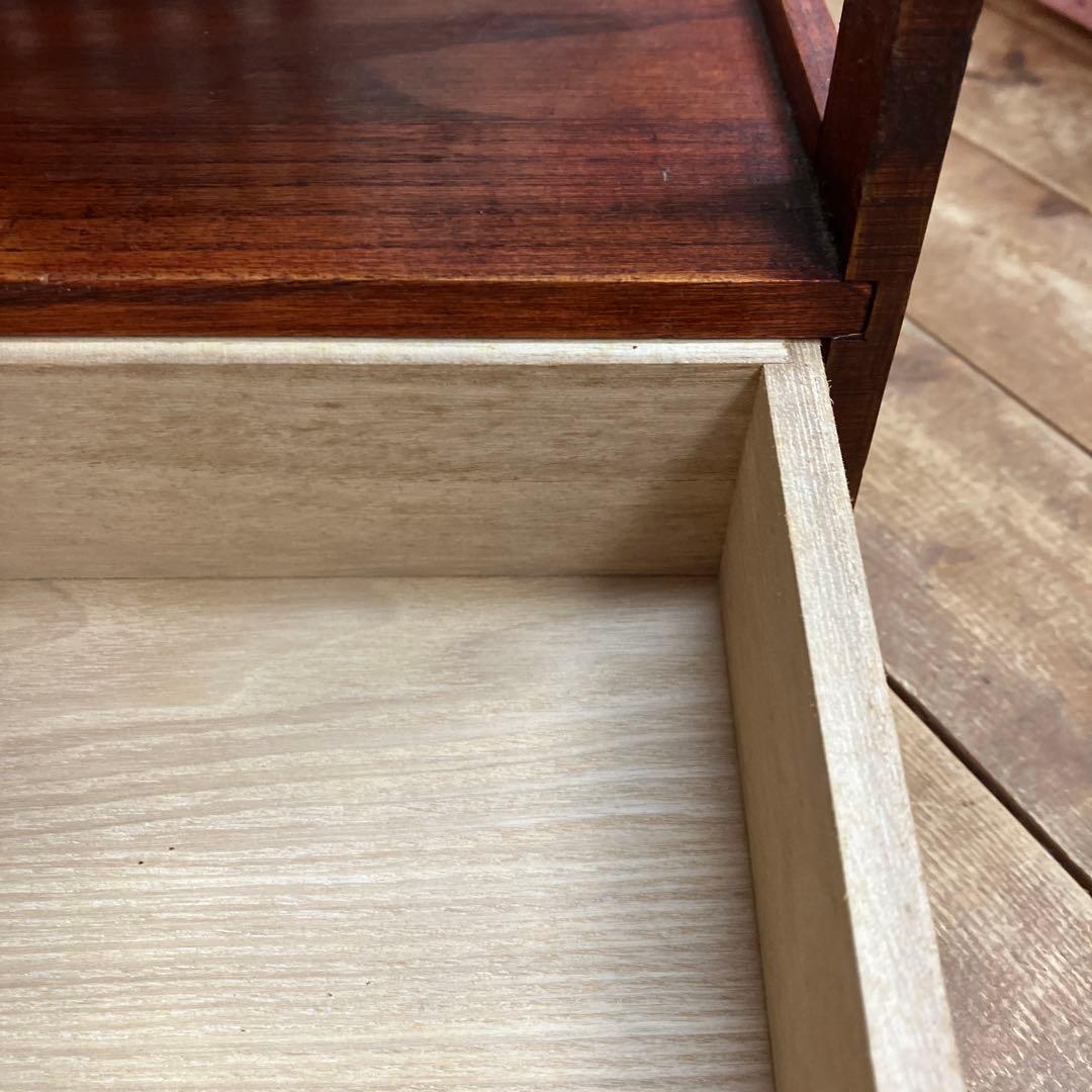 B-1 昭和レトロ 木製格子 飾り棚 2段 シェルフ オープンシェルフ 古道具