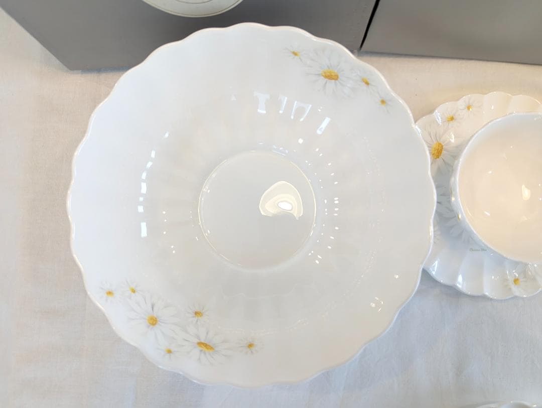 Dior クリスチャンディオール マーガレット ティーセット オーバル プレート