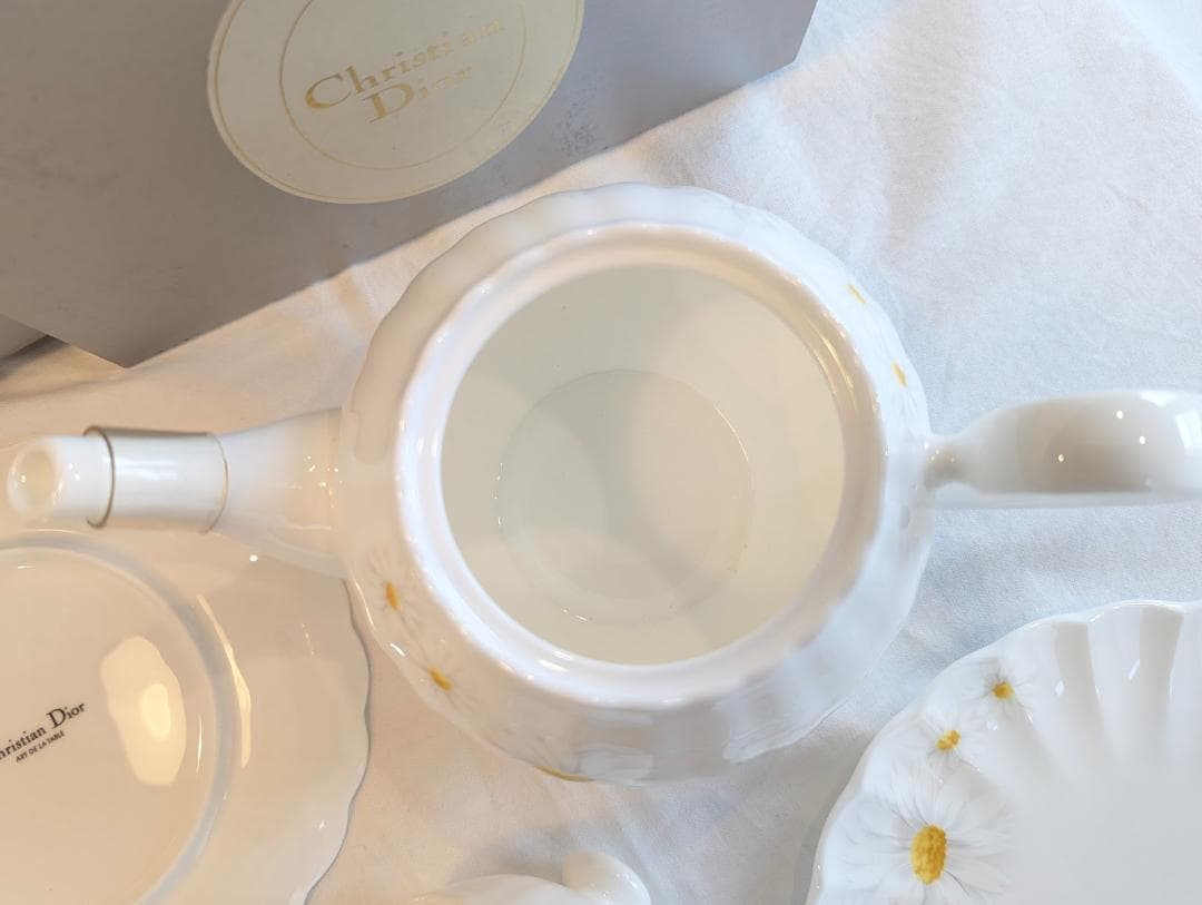 Dior クリスチャンディオール マーガレット ティーセット オーバル プレート