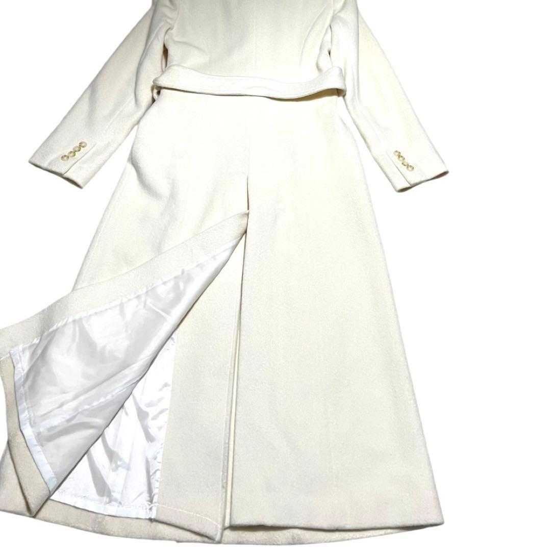 新品未使用タグ付きホワイトフォックス ロングコート 11(L)エスプリミュール