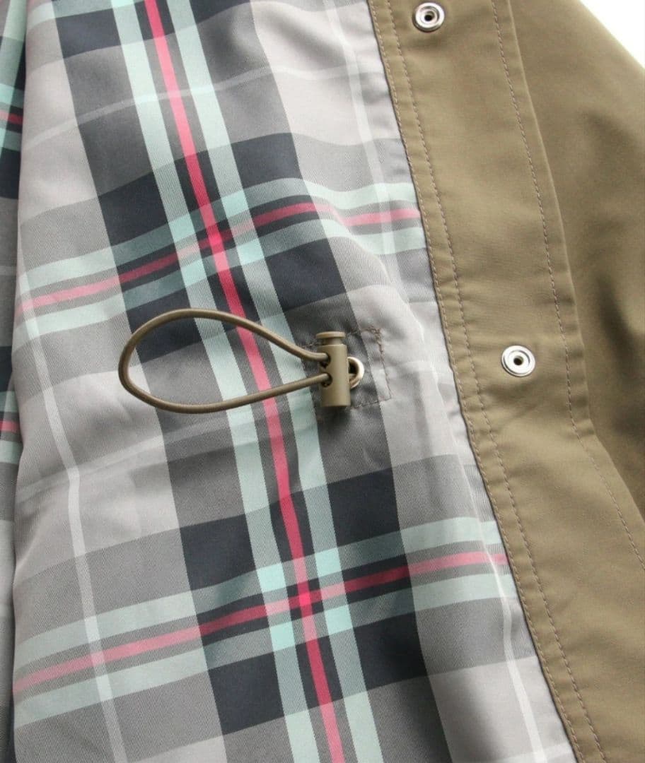 AfternoonTea アフタヌーンティー タータンチェック コート カーキ