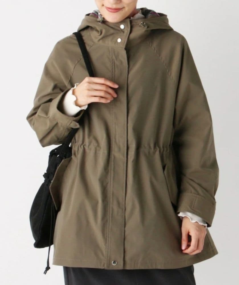 AfternoonTea アフタヌーンティー タータンチェック コート カーキ