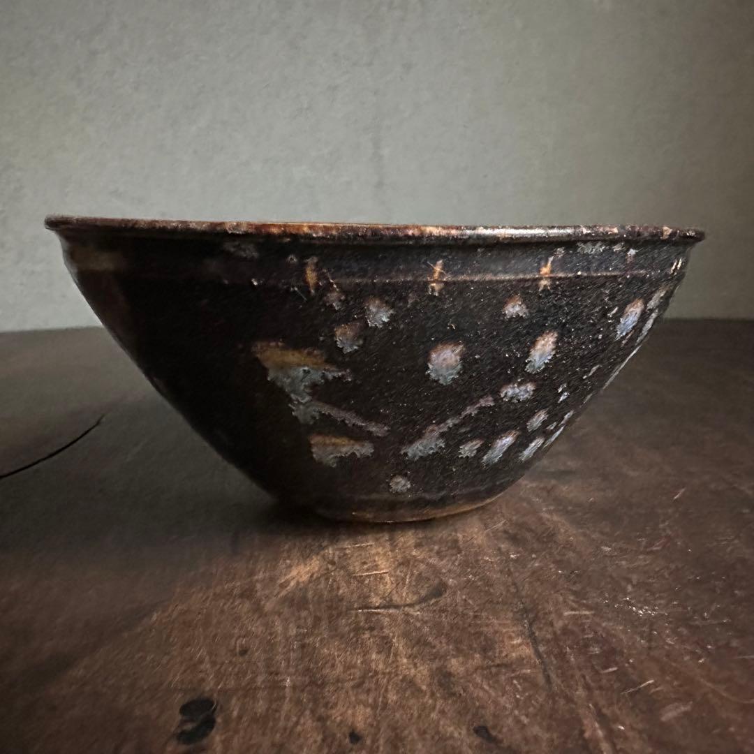 天目碗　唐物　窯変紋　李朝　高麗　朝鮮美術　古玩　骨董