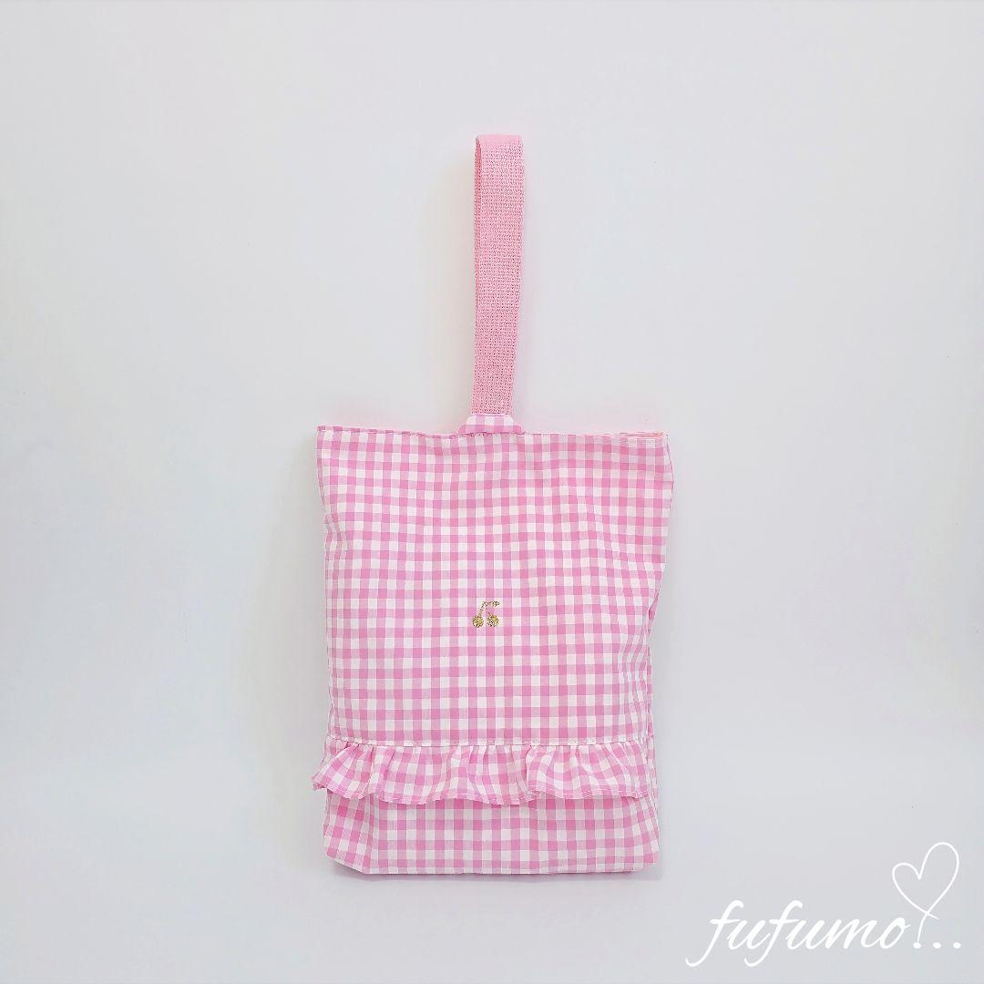 入園入学準備品5点セット＊ピンクギンガム