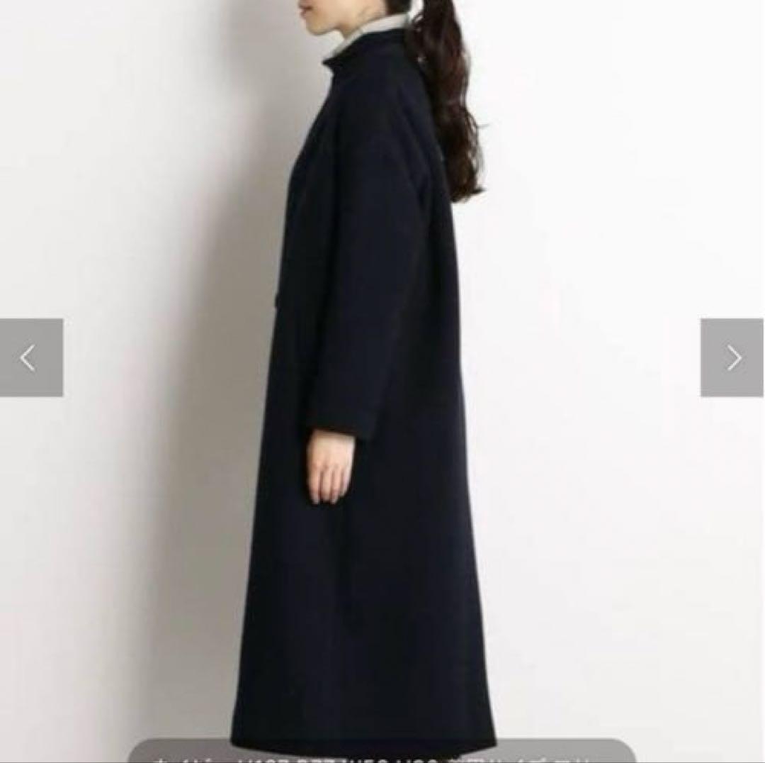 ジャーナルスタンダードラックス　チェスターコート ロングコート　紺色　ネイビー