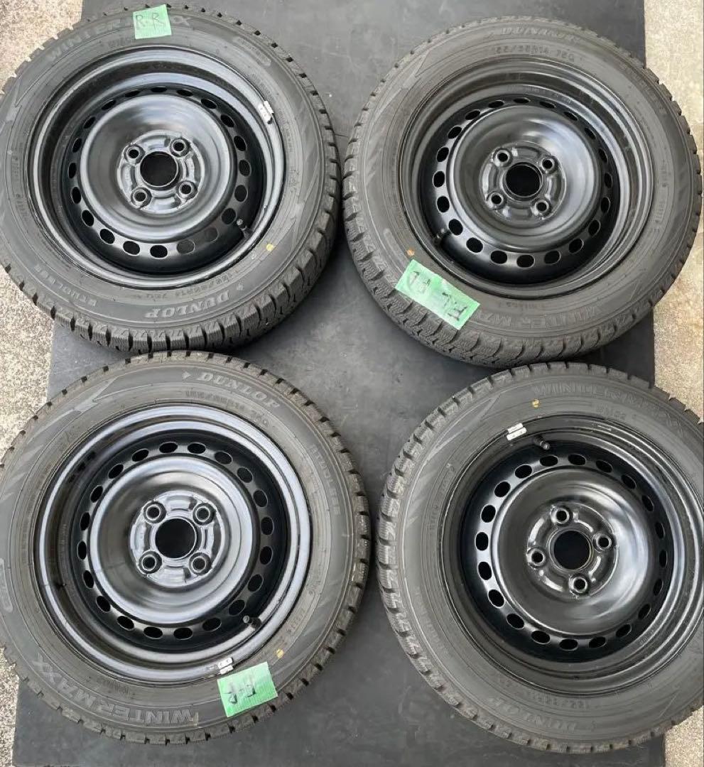 その① NBOX Nボックス 軽自動車 スタッドレス タイヤ 2本 ダンロップ