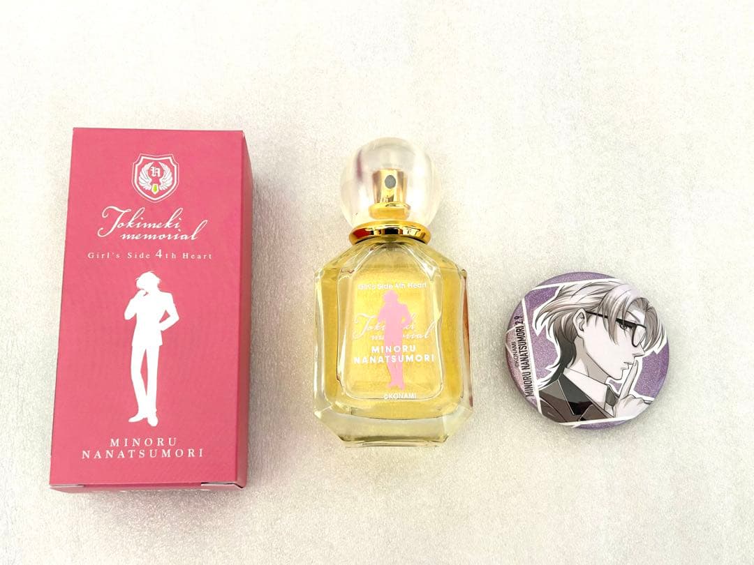 ときめきメモリアルgs4 香水　缶バッチ　七ツ森実