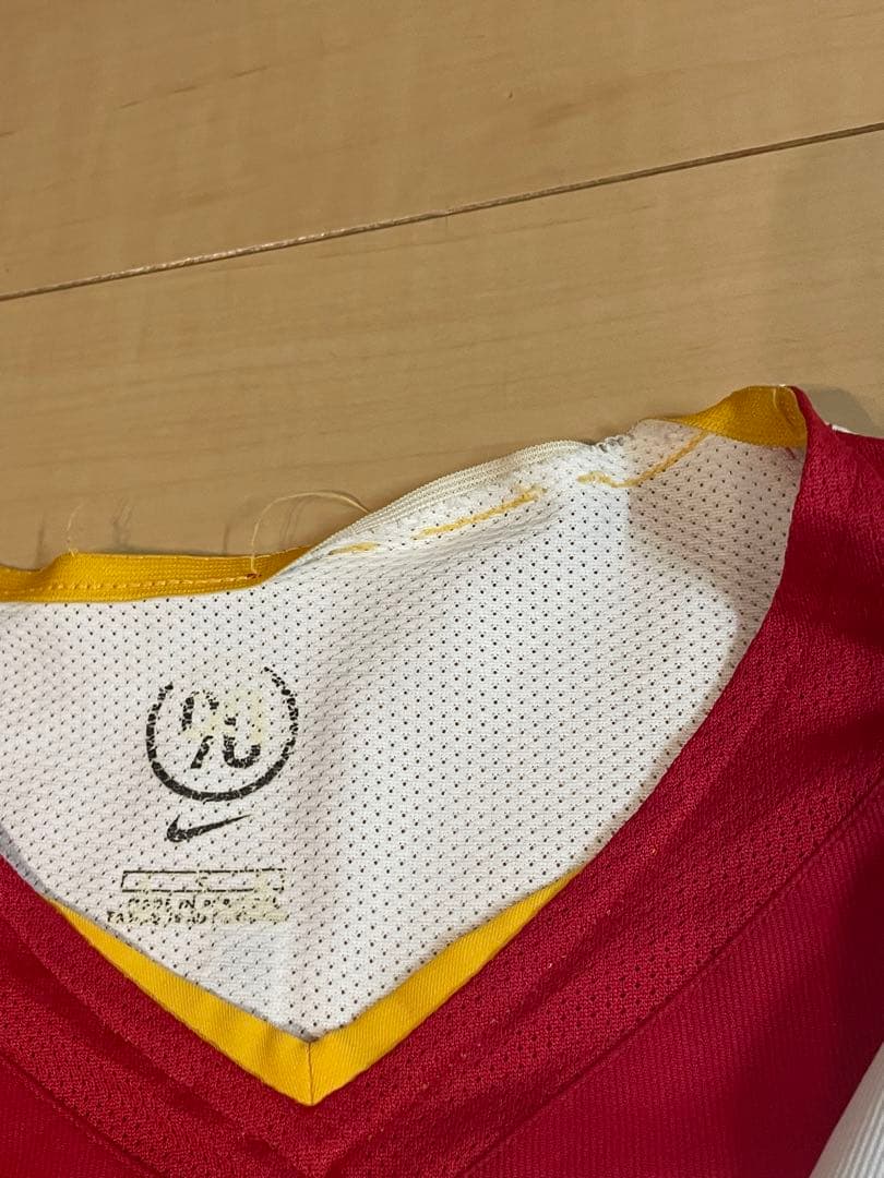 ナイキプレミアリーグアーセナル04サッカーホームユニフォーム赤白黄14アンリ