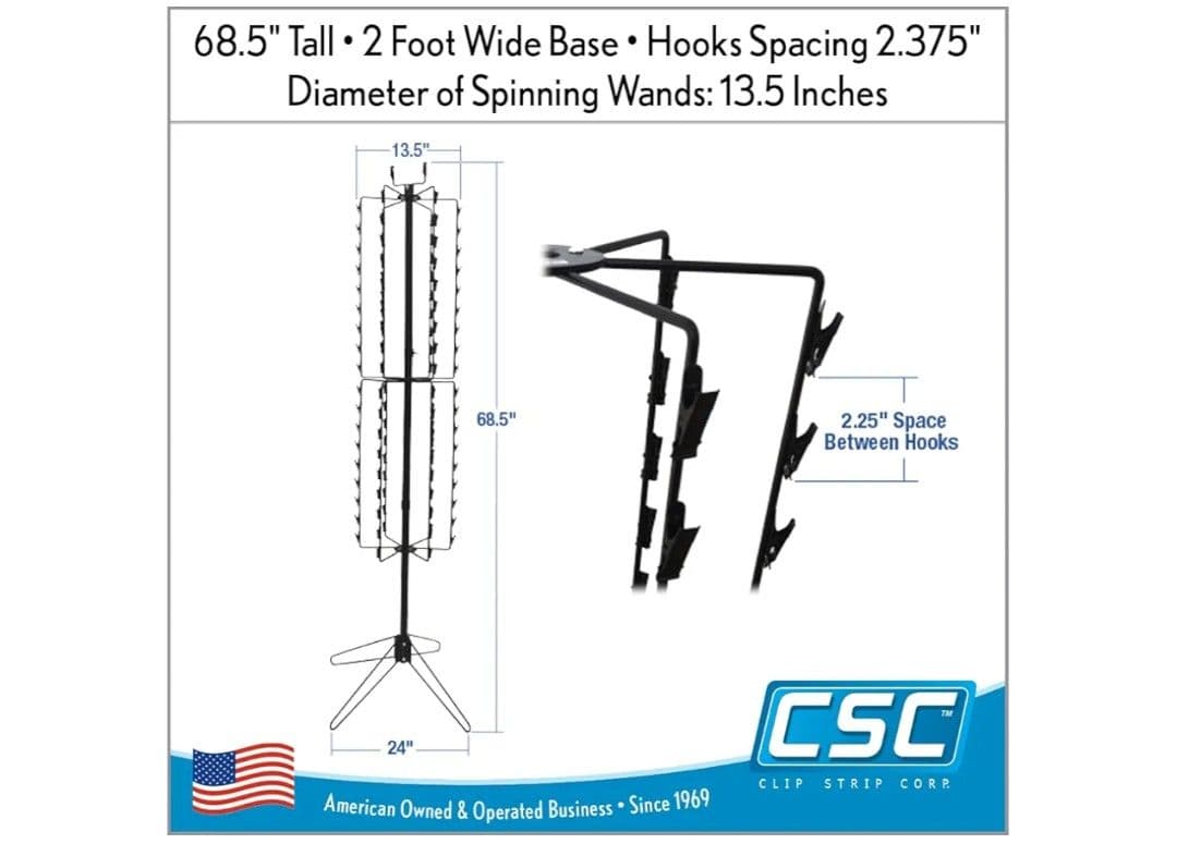 【A216】フロアスタンド　スピナースナックラック　108　クリップ付き