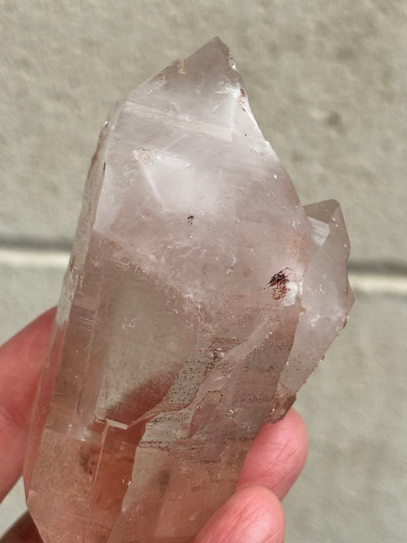 インド　マニカラン水晶　ダブルポイント　278g 両剣水晶　力強さ　天然石