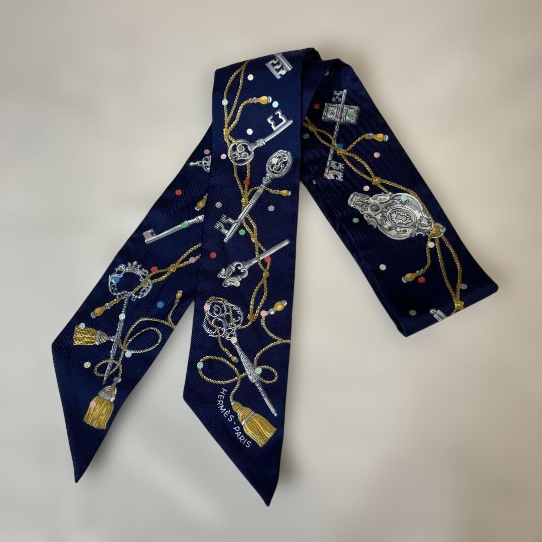 極美品　エルメス　ツイリー　レクレアポア　ネイビー