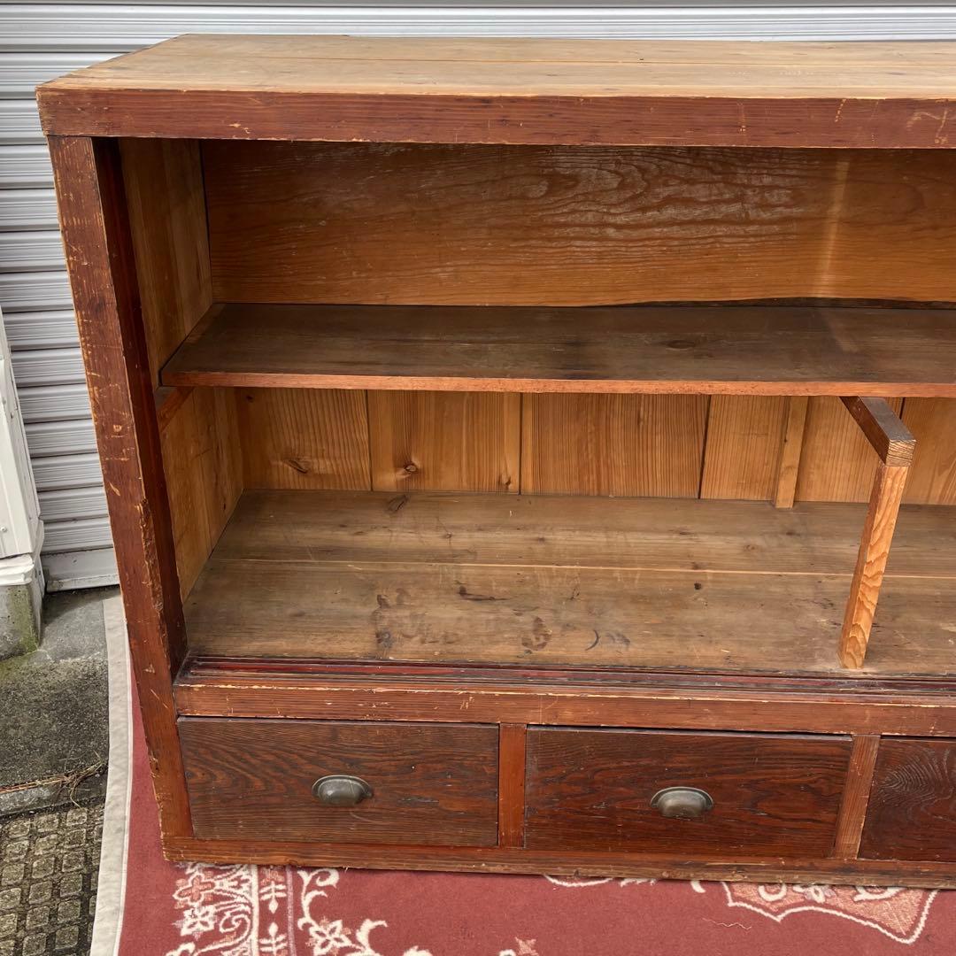 アンティーク古家具◼︎大型サイズ 木製家具 食器棚 本棚 水屋箪笥