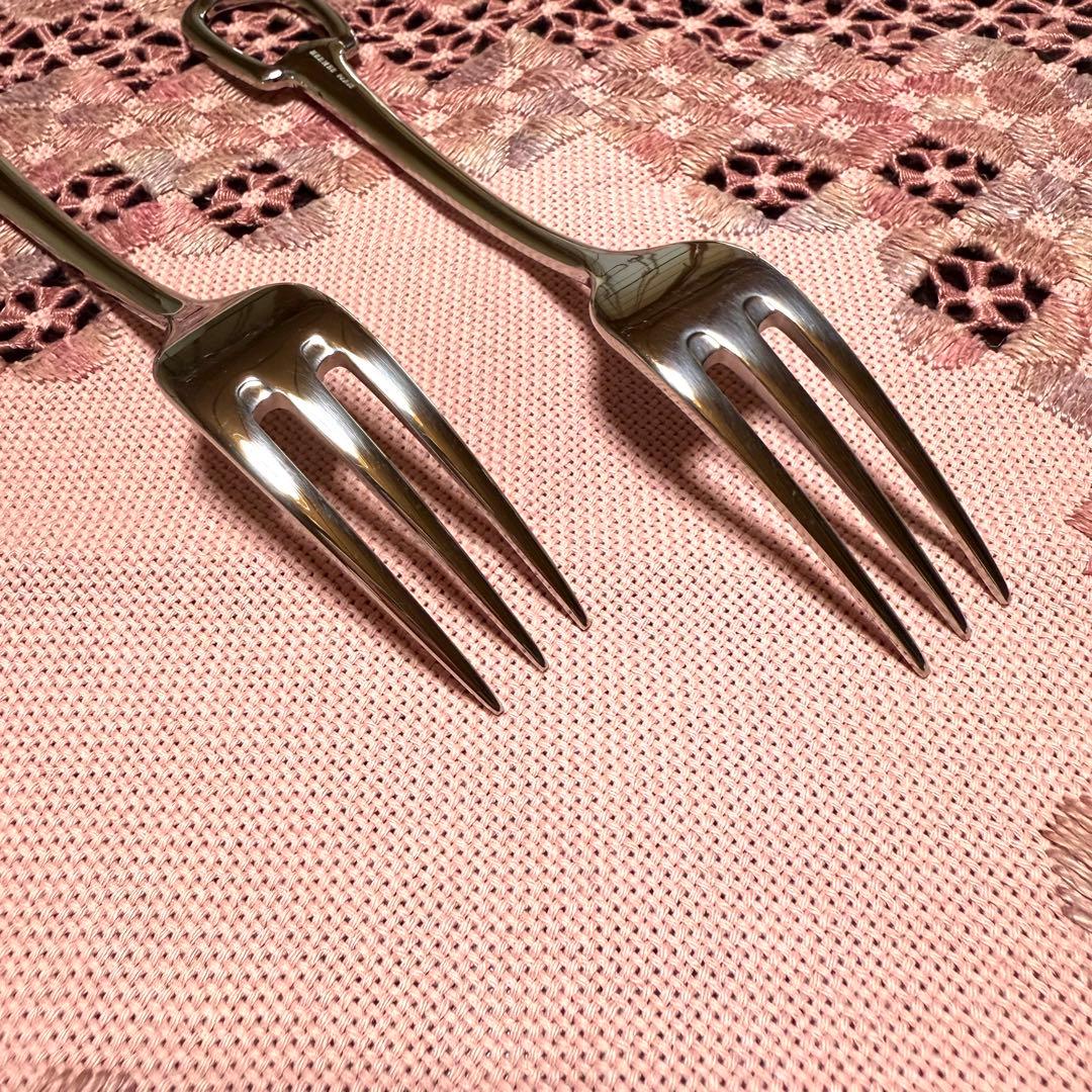 【未使用品】HERMES アトラージュ ディナーフォーク シルバー ２本セット