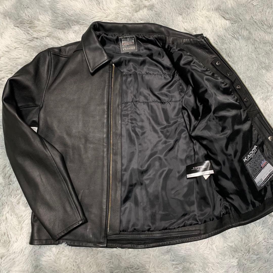 新品 4L KADOYA カドヤ レザージャケット シングルライダース バイク