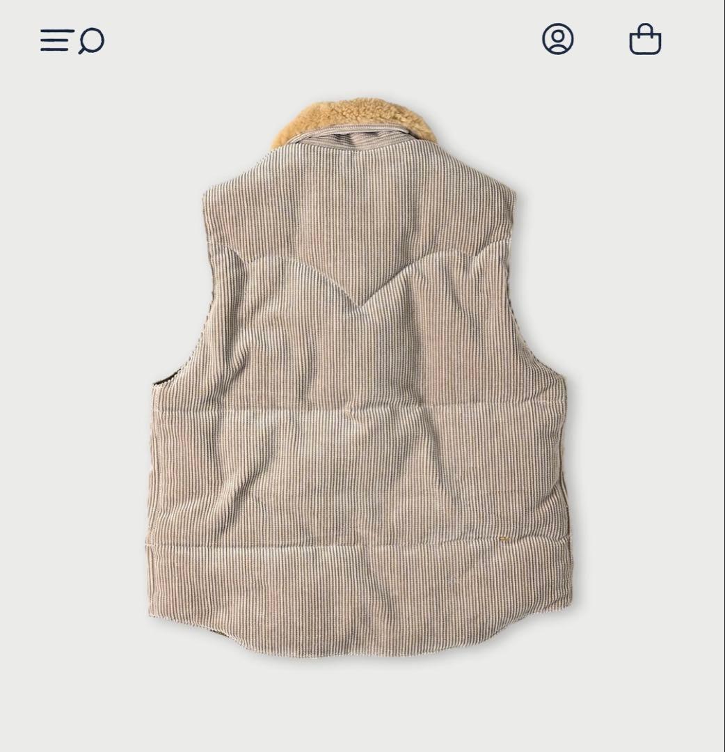 45R セルビッチコーデュロイの908べ スト ¥121,000 羊革