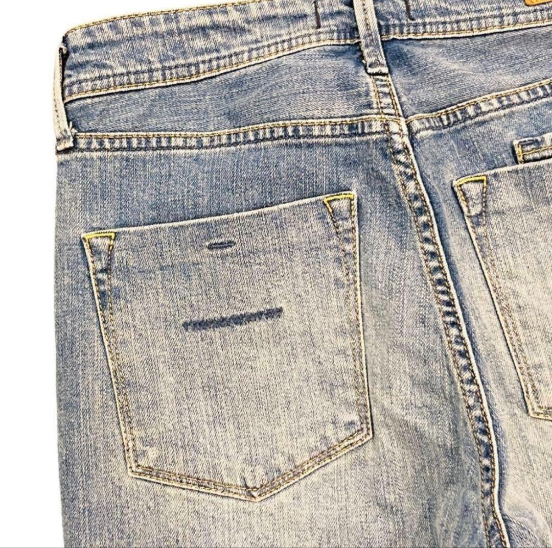 美品 YANUK ヤヌーク LEA ローライズ カットオフ サイズ23