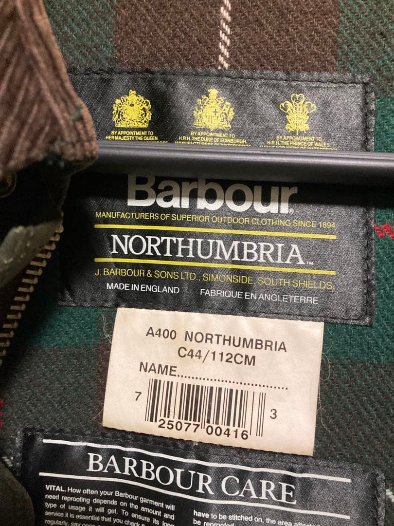 Barbour NORTHUMBRIA バブアー　ノーザンブリア　c44 美品