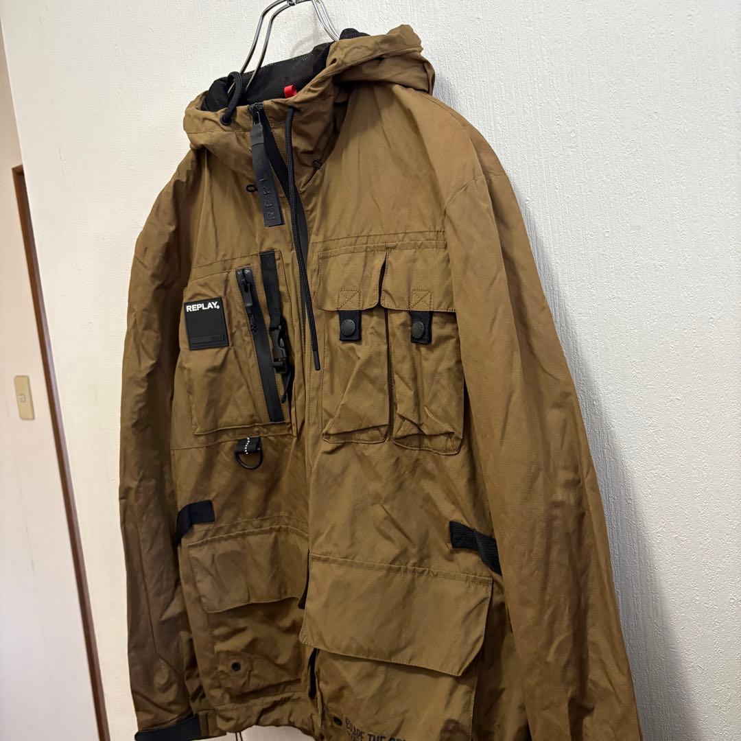 REPLAY ブラウン マウンテンパーカー