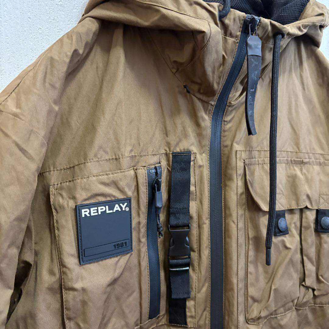 REPLAY ブラウン マウンテンパーカー