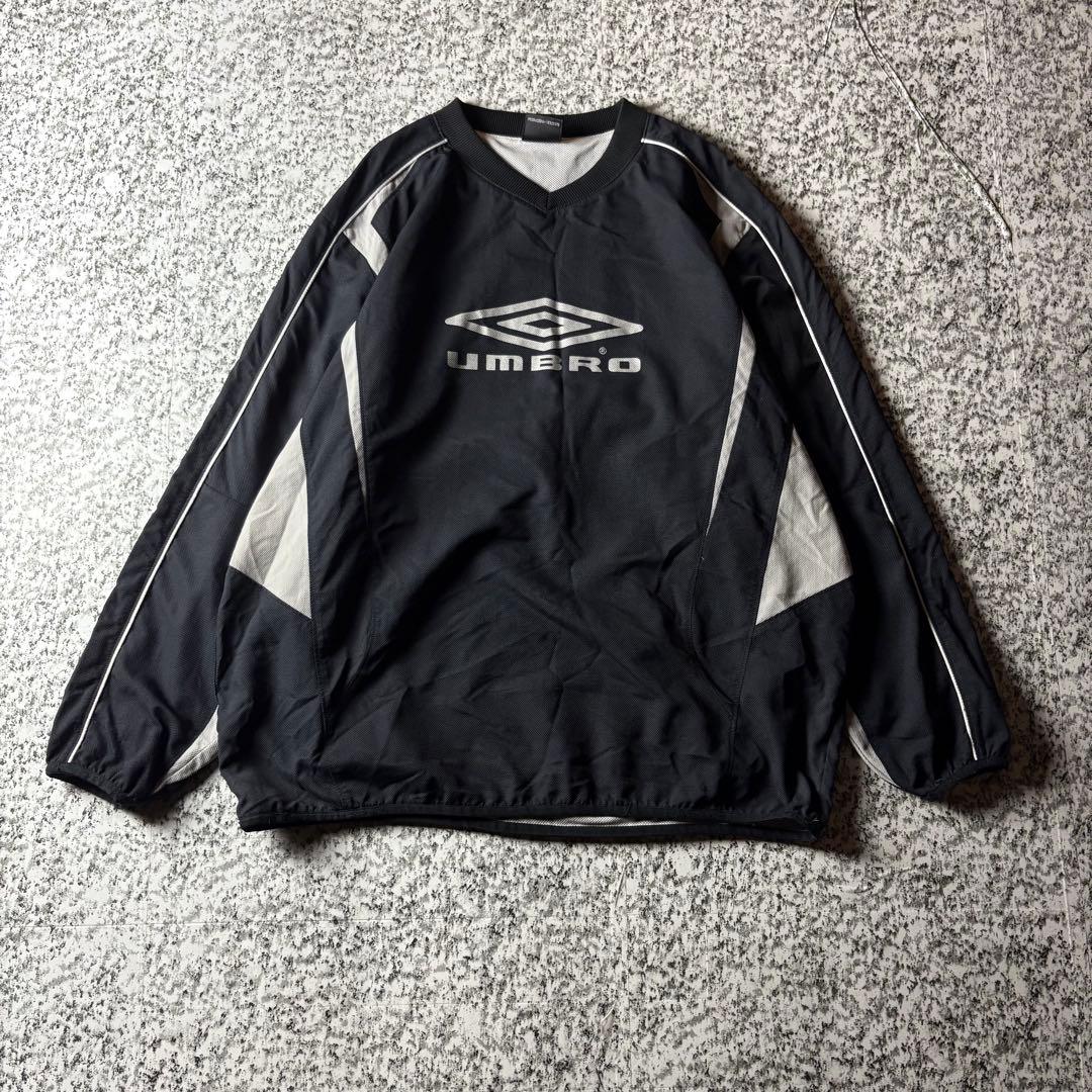 【グッドレギュラー】UMBRO ビッグロゴ　ナイロンピステ メッシュ　ジャージ