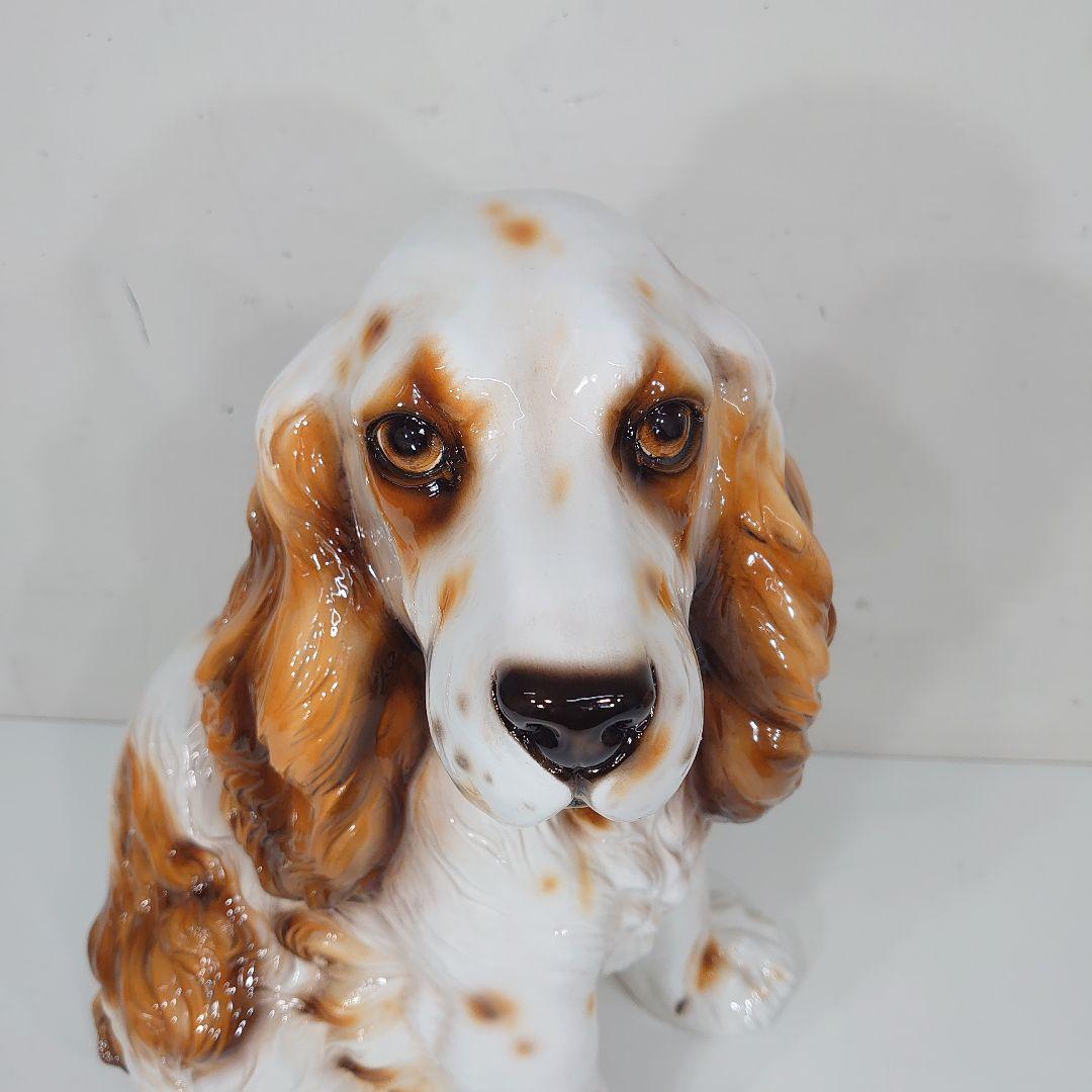 コッカースパニエル 陶器 犬の置物 陶製