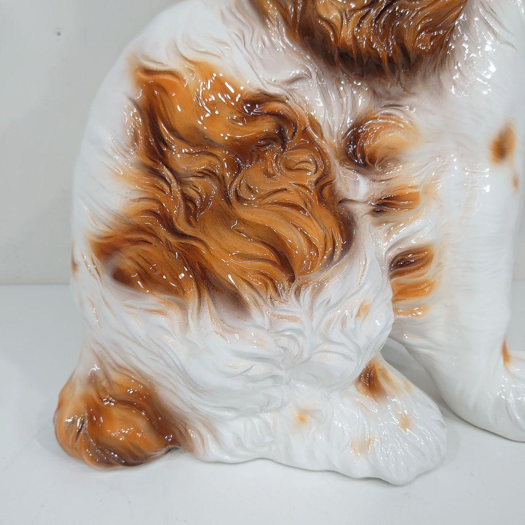 コッカースパニエル 陶器 犬の置物 陶製