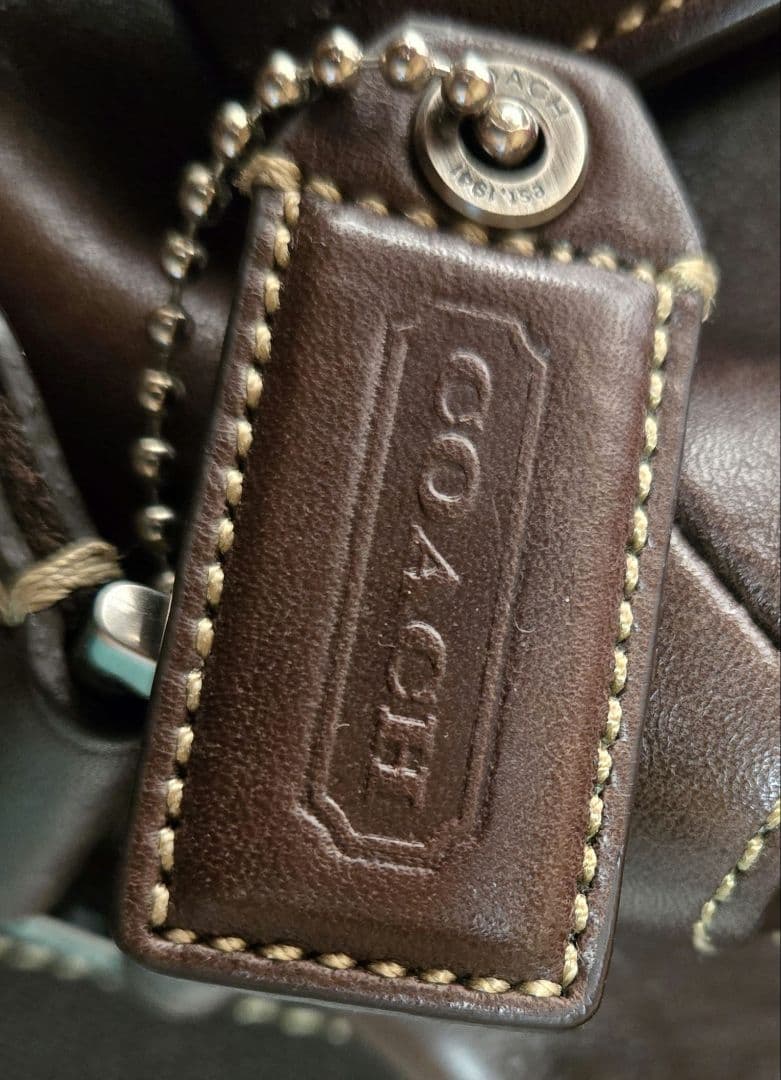 Coach ダークブラウン メッセンジャーバッグ