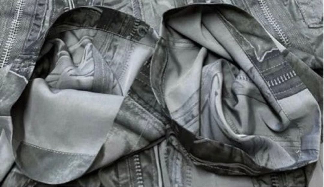 【正規品】美品 DIESEL トロンプルイユ 転写 ワイドパンツ イージーパンツ