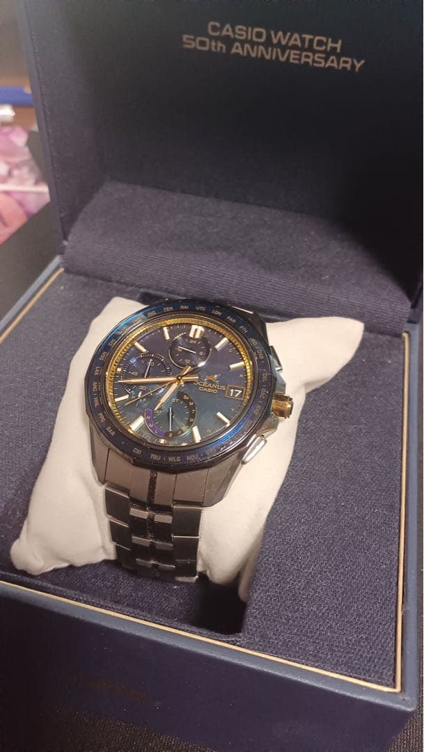 【ネル】Casio OCW-S7000SS-2AJR 50周年記念モデル
