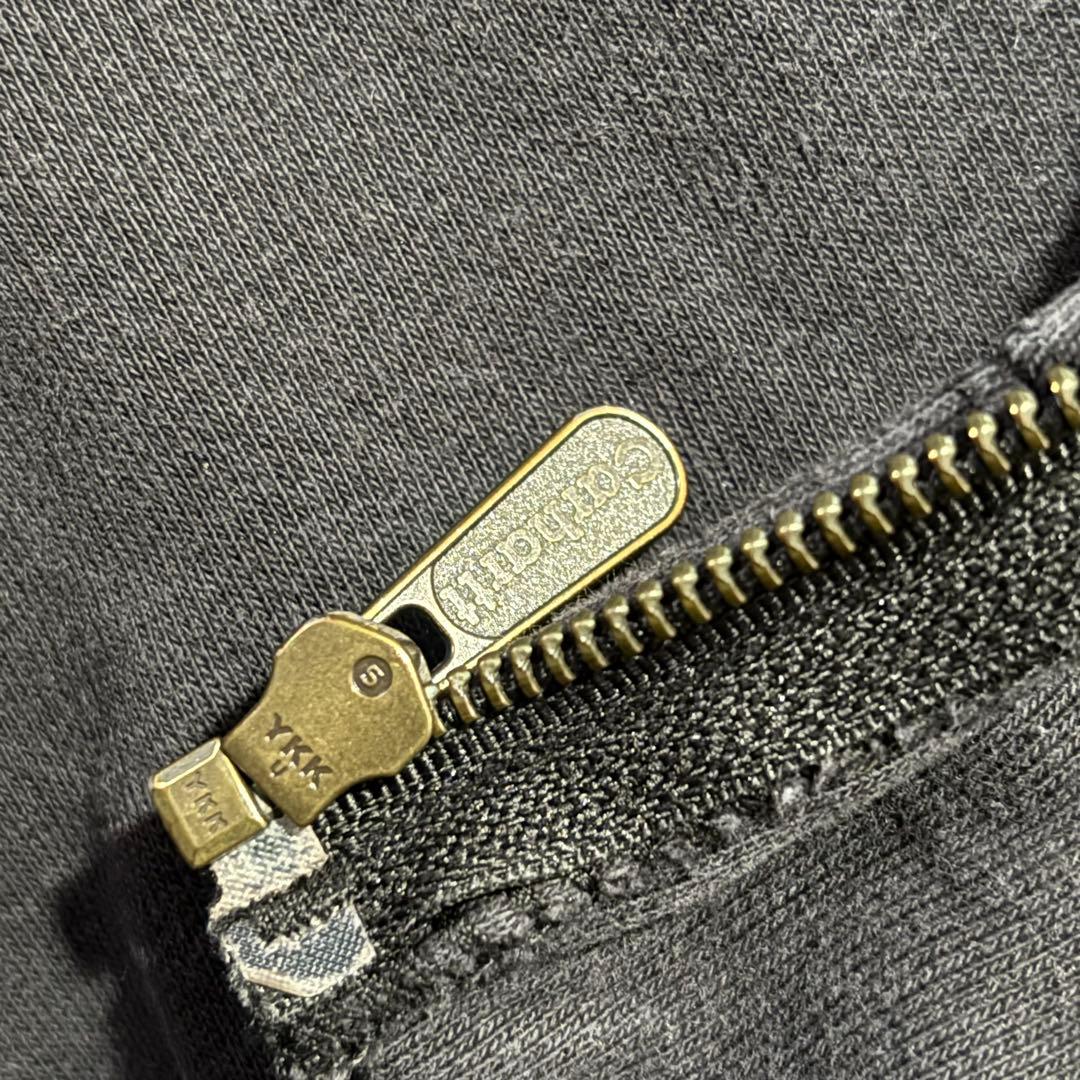 カーハート carhartt パーカー　フルジップ　サンフェード　ブラック　黒
