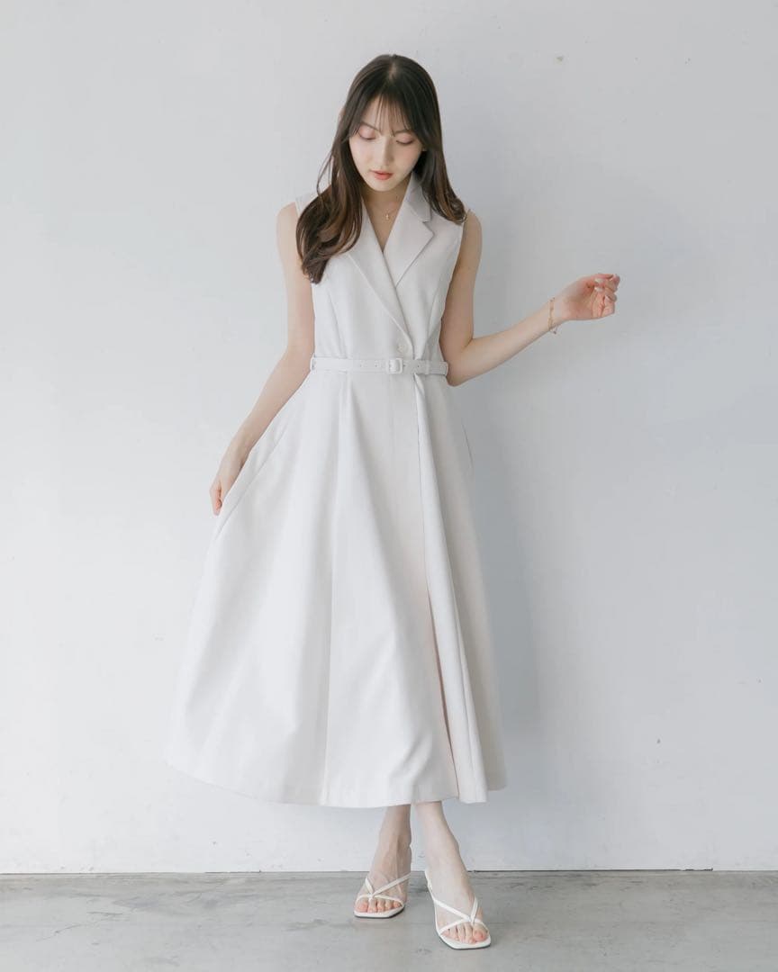 Lalune ノースリーブトレンチワンピース