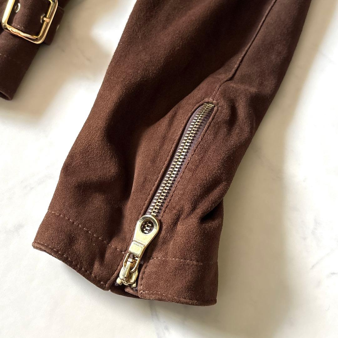 極美品！！【CINQUANTA】シングルライダースジャケット　48 ダブルジップ