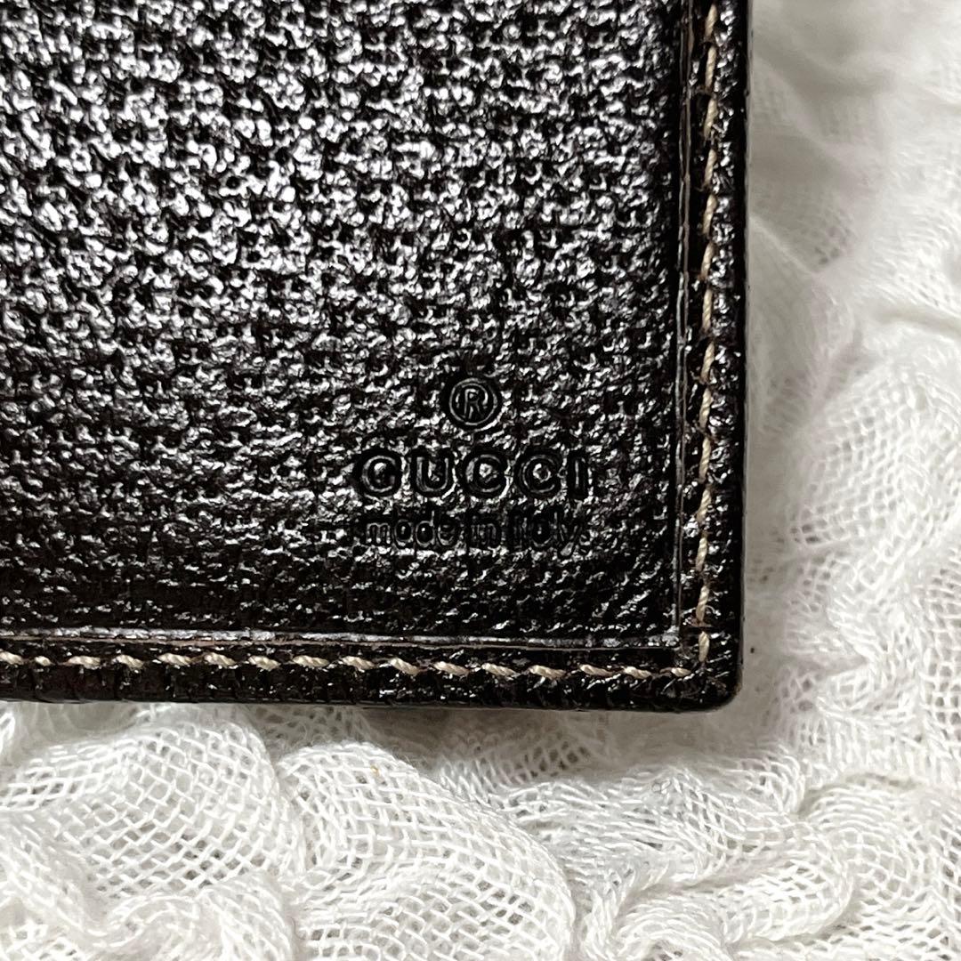 超希少✨美品　GUCCI GGキャンバス 二つ折り財布　マネークリップ　グッチ