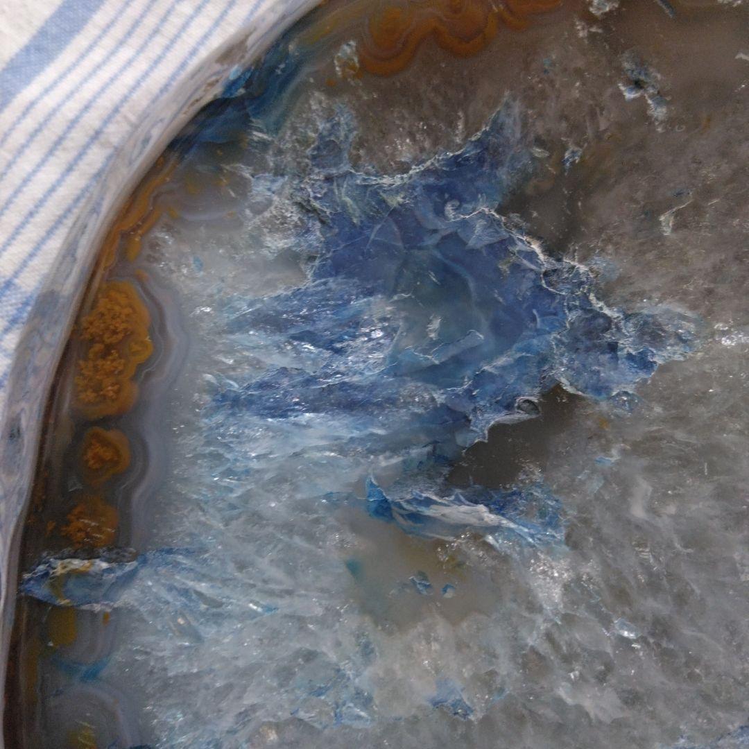 青瑪瑙ドーム、原石、ジオード、開運、縁起物、観賞石、パワーストーン、厄除け、石