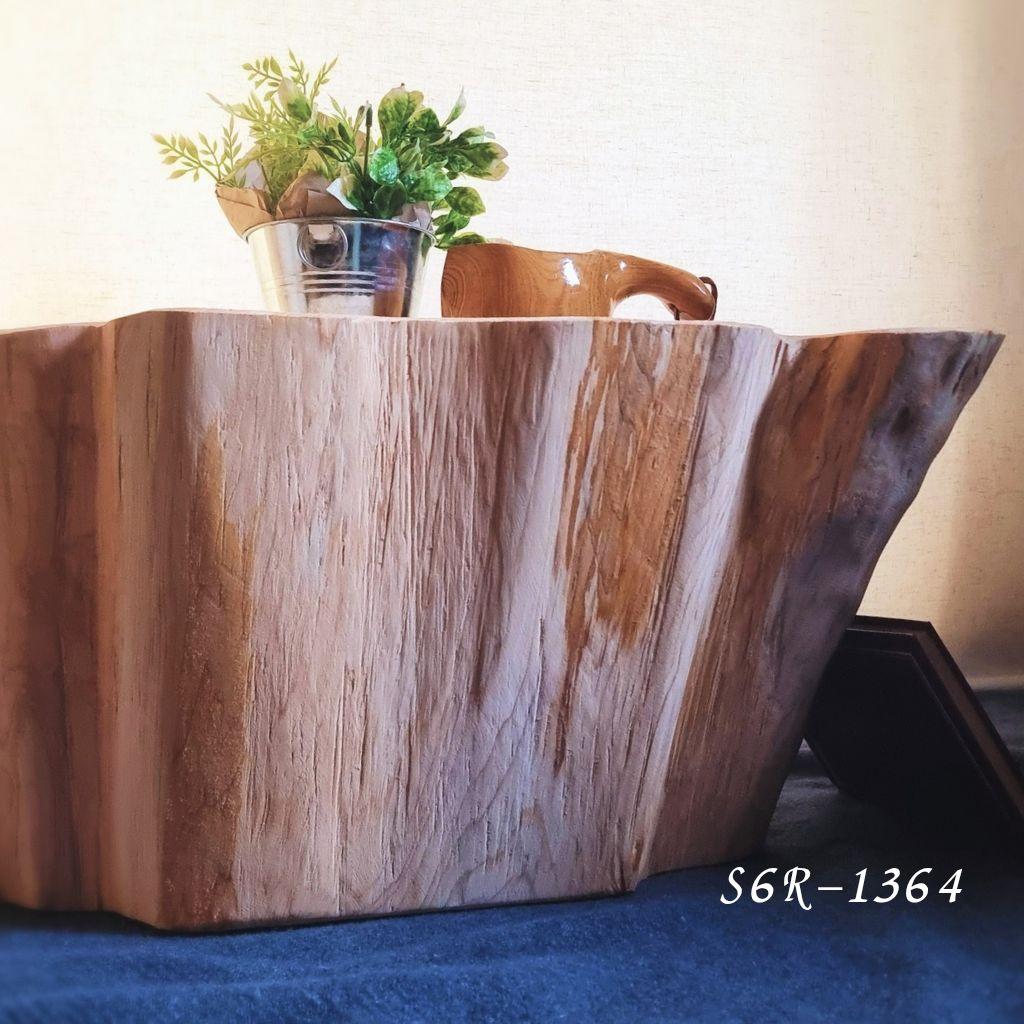 天然ひのきの切株テーブル 幅56cm 根元末広がり 特大