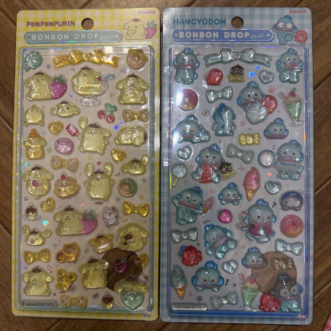 【ポポちゃん 】サンリオ ボンボンドロップシール 第2弾 8枚セット