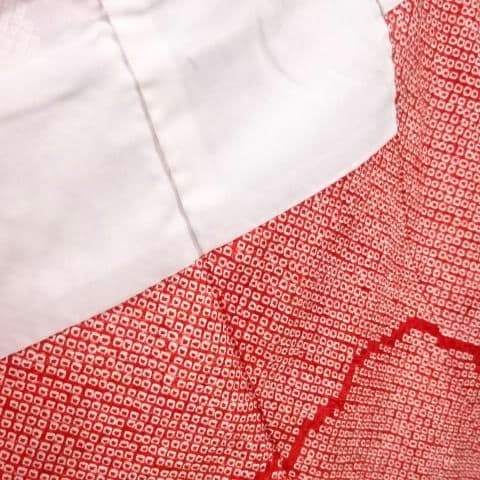 正絹綸子☆本絞＆刺繍☆絞りの粒もフレッシュ☆極上グレードの3歳七五三用祝着