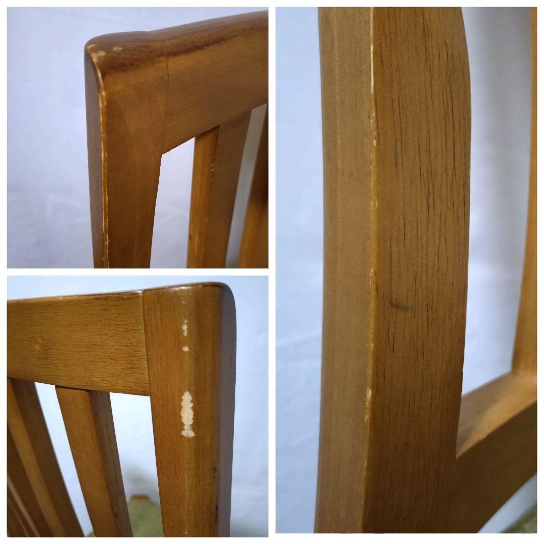 朝日木材加工　ダイニングチェア　2脚セット　座面カバー付き　送料無料