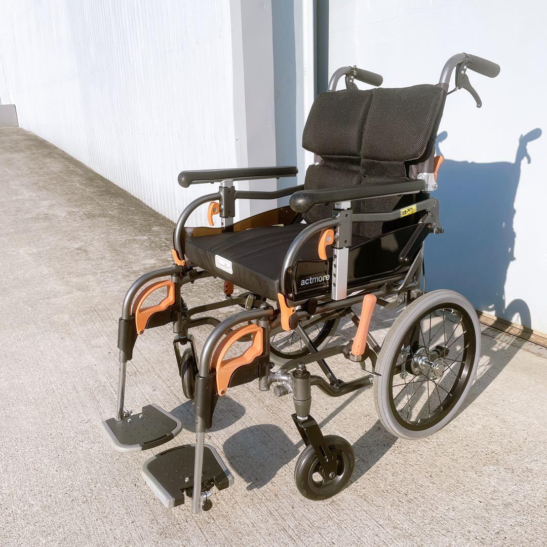 車椅子 アクトモア actmore C1620-40 車いす 自走 介助ブレーキ